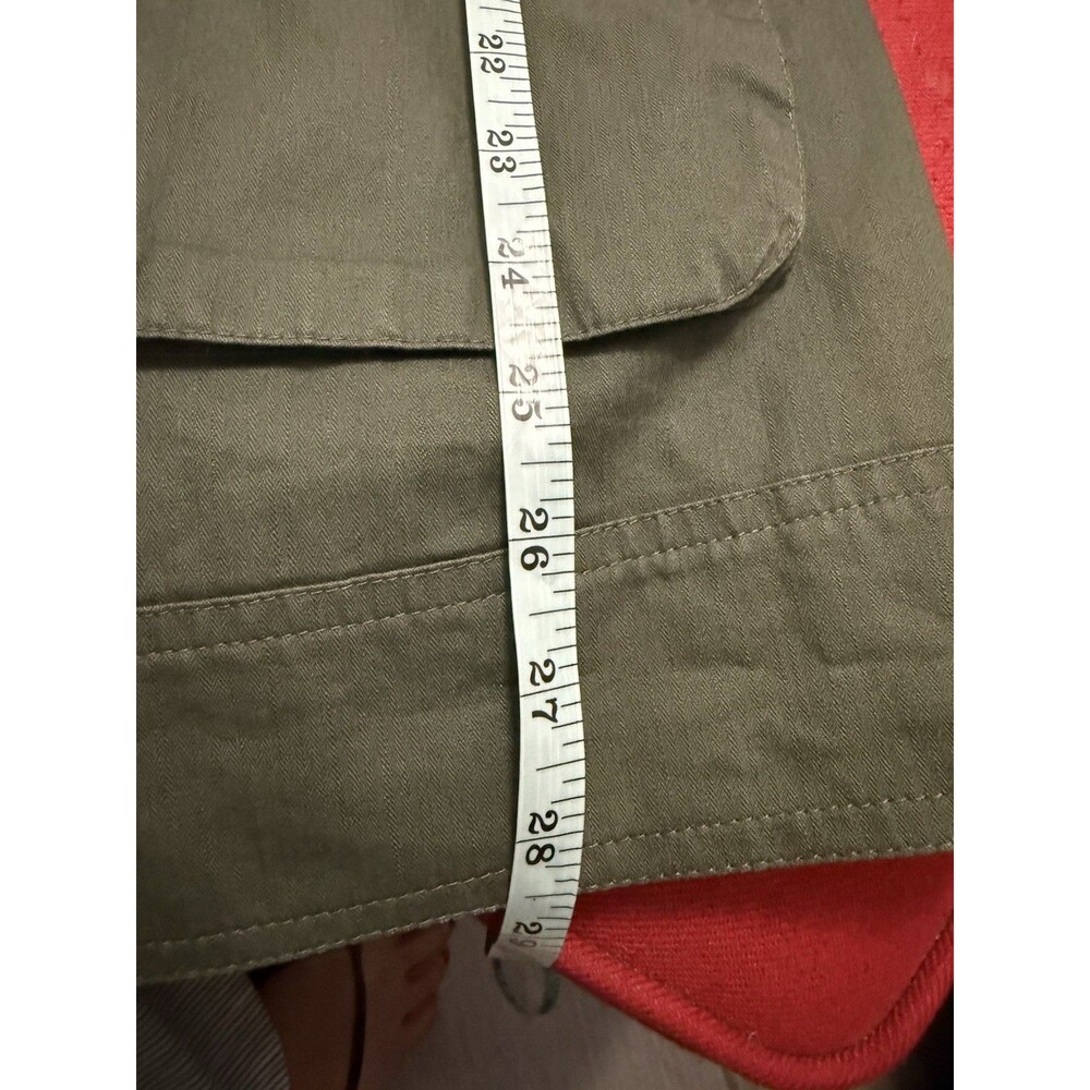 G by GUESS Olive Green Military Utility Field Jacket Size Small Cotton - Picture 9 of 9